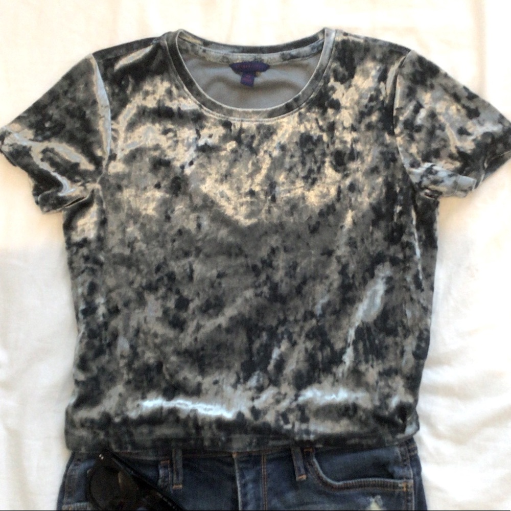 Shimmering Velvet crop top